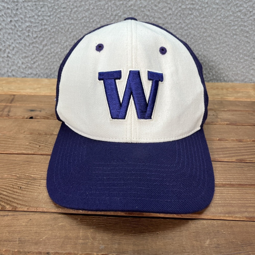 Washington Huskies Hat‎ Adult Purple White Snapback Hat Zephyr NCAA College